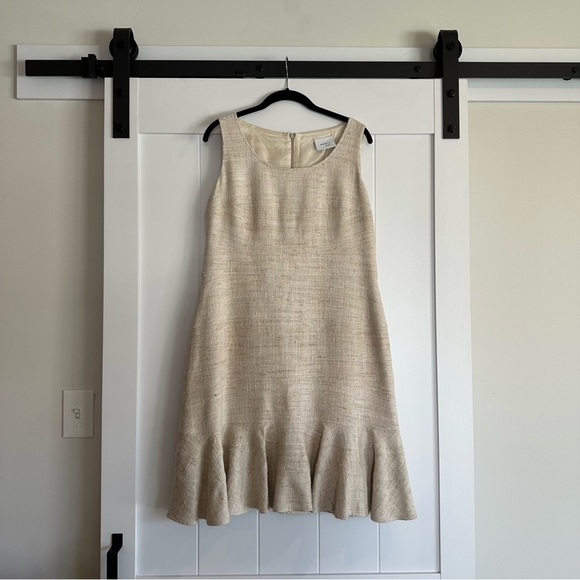 AKRIS PUNTO 100% Silk Flounce‎ Hem Dress US Size 10 - Picture 1 of 14